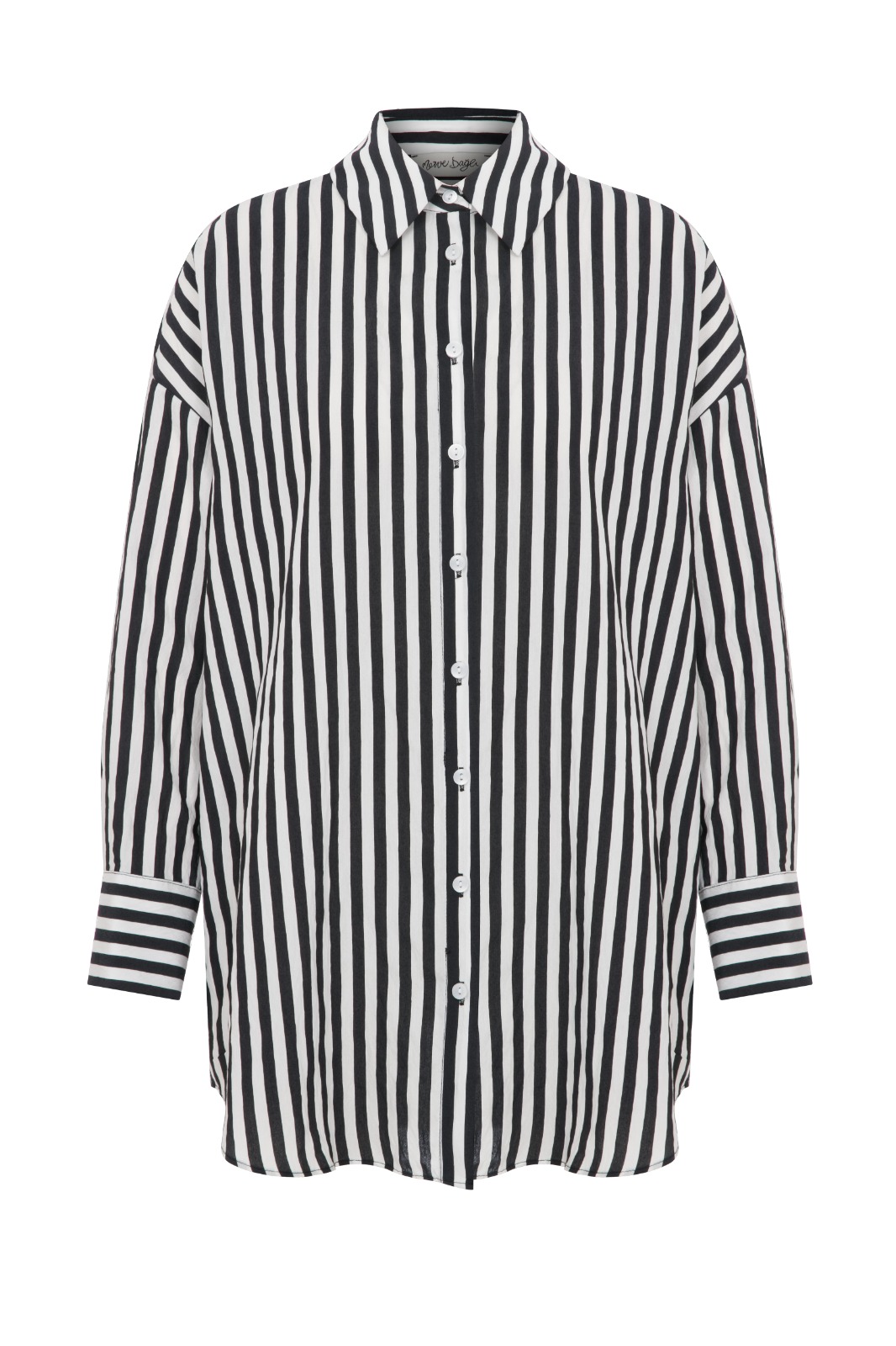 MAYA Striped Black Shirt